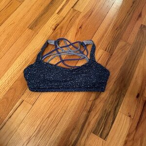 Lululemon Athletica Navy Speckled Sports Bra